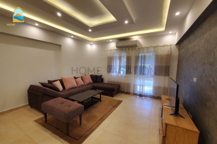 two bedroom apartment pool view for rent makadi heights living_017a9_lg